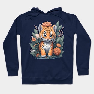 Cute Floral Tiger 3 Hoodie